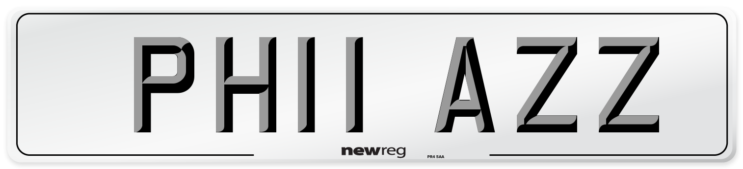 PH11 AZZ Number Plate from New Reg